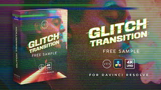 Glitch Transition for Davinci Resolve SAMPLE [upl. by Rondon]