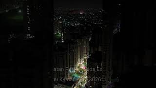 Noida Ext Night Drone view Best Drone Noida view drone night [upl. by Airotnahs420]