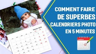 📅 Comment faire un calendrier photo mural  Un design pro en 5 minutes [upl. by Asirehc]