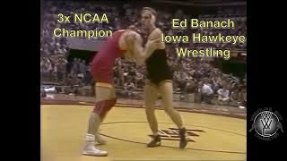 1980 177 pounds Ed Banach Iowa vs Dave Allen Iowa State  Old School NCAA Wrestling Dual Meet [upl. by Viviana]