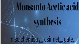 Monsanto acetic acid processorganometallic chemistry [upl. by Shaya]