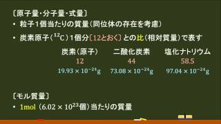 〔高校化学・質量と物質量〕原子量・分子量・式量とモル質量 －オンライン無料塾「ターンナップ」－ [upl. by Eeliak92]