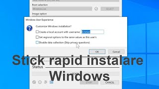 Stick USB pentru instalare rapidă Windows [upl. by Strade]