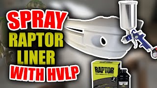 Raptor Liner Results  Spraying with HVLP  How To [upl. by Hugibert]