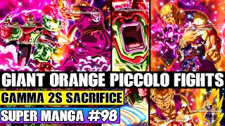 GAMMA 2S SACRIFICE Giant Orange Piccolo Battles Cell Max Dragon Ball Super Manga Chapter 98 Review [upl. by Lucey]