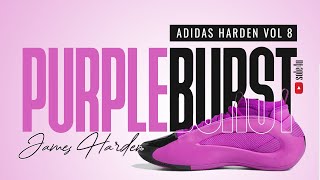 Adidas Harden Vol 8 quotPURPLE BURSTquot  Adidas x James Harden  Release Info [upl. by Caputo245]