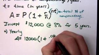 College Algebra  Part 148 Exponential Functions  Interest [upl. by Auginahs314]