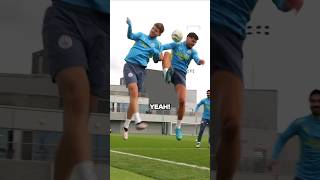 ERLING HAALAND YELLS at MAN CITY teammate 🤣 shorts football soccer [upl. by Ahsienel]