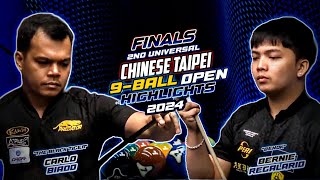 FINAL MATCH  CARLO BIADO VS BERNIE REGALARIO 9BALL OPEN 2024  HIGHLIGHTS [upl. by Nova]