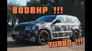 800BHP BIG TURBO HEMI JEEP SRT8  POV TESTDRIVE amp EXHAUST 060 30SECS   GoPro [upl. by Cooper]