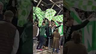 Hammarby supportarnas tifo i Manchester [upl. by Starlene]