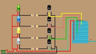 water level indicator circuit indicator [upl. by Kered]