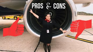 PROS and CONS of being a Flight Attendant [upl. by Jeanelle919]