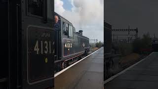 Didcot Railway Centre On 20th September 2024 With BR Ivatt Tank 41312 Departing Didcot Station 👍🙂🚂🚃🚃 [upl. by Ait]