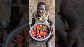 Wow🔥Today Hadzabe Eating Baboon Meal very Delicious😋 Enjoying life hunts bushmenafricavillage [upl. by Olympia]