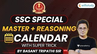 All SSC Exams 2020  Calendar Reasoning Super Tricks by Basant Sir  wifistudy [upl. by Jochbed]