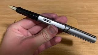 Lamy Allstar fountain pen review gold nib 👀 [upl. by Bennir260]