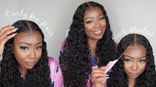 OKAY IM IMPRESSED  New quotMquot Cap Tiny Knots 9X6 Water Wave Lace Wig  CurlyMe Hair [upl. by Ambur920]