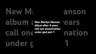 New Marilyn Manson album [upl. by Eusoj184]