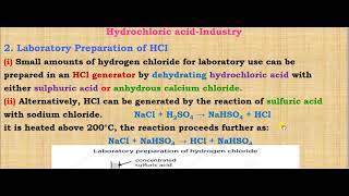 Lecture  6 Hydrochloric Acid  CHEMICAL INDUSTRY [upl. by Musa]