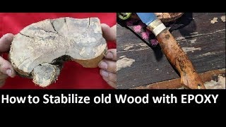 How to stabilize wood with epoxy without spending money [upl. by Lowney]