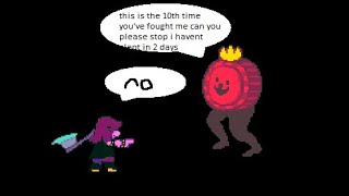 Deltarune  No Hit K Round 10 times in a row [upl. by Aloap]