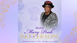 Mother Mary Peak Patterson  Homegoing Service [upl. by Ellene]