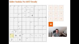 Killer Sudoku Dealing with large value cages [upl. by Yniatirb]