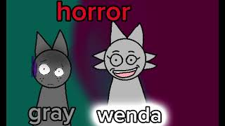 gray Normal VS gray horror VS wenda Normal VS wenda horror [upl. by Sissel]