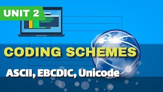 Coding Schemes  ASCII EBCDIC amp Unicode UrduHindi [upl. by Vacla]