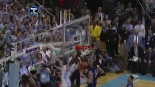 Dexter Strickland Posterizes Miles Plumlee [upl. by Onairelav]