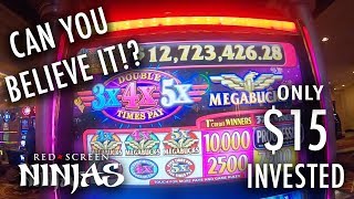 MEGABUCKS HUGE PROGRESSIVE WIN SLOT MACHINE  LAS VEGAS [upl. by Jessie222]