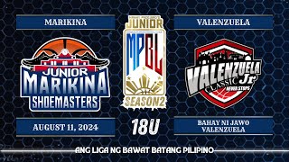 Junior MPBL Season 2 Marikina Junior Shoemasters vs Valenzuela Classic Jrs  18U [upl. by Suilenrac]