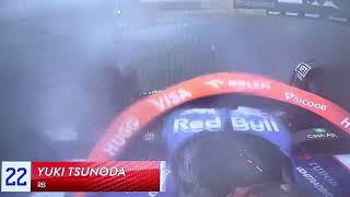 F1 Onboard Yuki Tsunoda RB extreme condition BRAZIL GP🇧🇷 2024 [upl. by Lunetta]