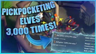 Pickpocketing x3000 Elves OSRS [upl. by Anaiad]