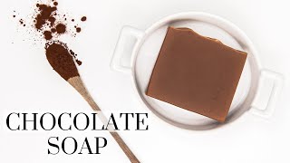 Chocolate Soap with Cocoa Butter and Cocoa Powder [upl. by Bari]