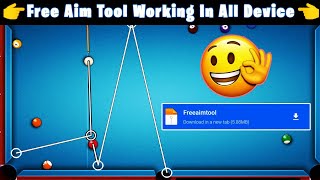 8 Ball Pool Free New Aim Tool 2023  4 Line Free Aim Tool Working In Android 111213 [upl. by Elexa]