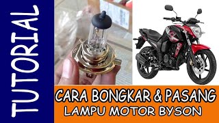 CARA MENGGANTI LAMPU UTAMA MOTOR YAMAHA BYSON [upl. by God]