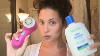 My Night Time Skincare Routine  Using The Clarisonic Mia2 [upl. by Tareyn677]