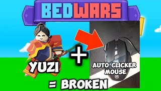 AN AUTO CLICKER MOUSE  YUZI  BROKEN with handcam [upl. by Marpet]