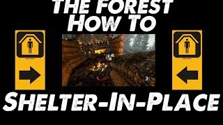 THE FOREST GAME TUTORIAL  SHELTERINPLACE  Day 1 [upl. by Oirevlis]