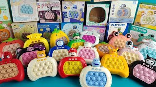 SATISFYING POP IT PUSH GAME BIGGEST COLLECTION ALL HELLO KITTY KUROMI CINNAMOROLL MARIO DORAEMON TOY [upl. by Henn]