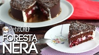 Torta foresta nera  Ricetta spiegata passo a passo PetitChefit [upl. by Yorel]