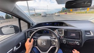 2015 Honda civic ex manual POV review  fun and reliable daily driver [upl. by Lysander]