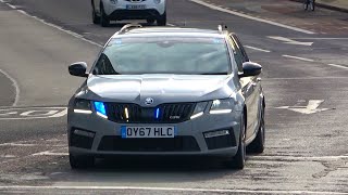 Northamptonshire Police unmarked Skoda Octavia VRS emergency lights  sirens [upl. by Harret]