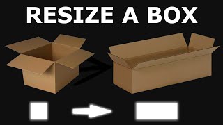 How to Refold Resize a Cardboard shipping Box [upl. by Kcirderfla]