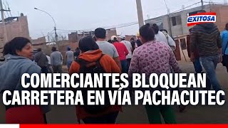 🔴🔵Transportistas y comerciantes bloquean carretera [upl. by Hunger]