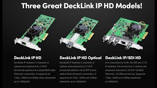 Blackmagic DeckLink IP capture cards [upl. by Ayatal977]