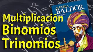 Multiplicación de binomios y trinomios B6164 M1099b [upl. by Krongold974]