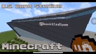 US Bank Stadium Minecraft [upl. by Anaugahs883]